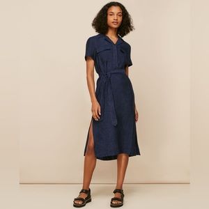 Whistles Easy Linen Shirt Dress US2/UK6